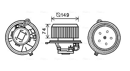 AVA QUALITY COOLING Sisätilapuhallin AL8138